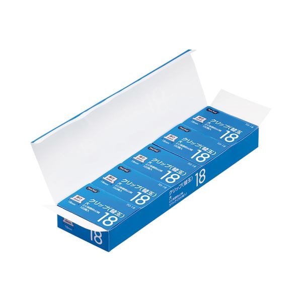 （まとめ） TANOSEE 替玉クリップ 大 1セット（500発：100発x5箱） [x5セット] 15,357円