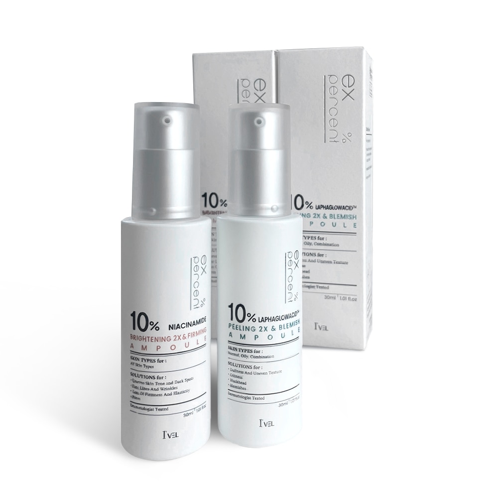 アイブルエクスパーセントナイアシンアミド10+ラパグローアシード10基礎化粧品2種セット