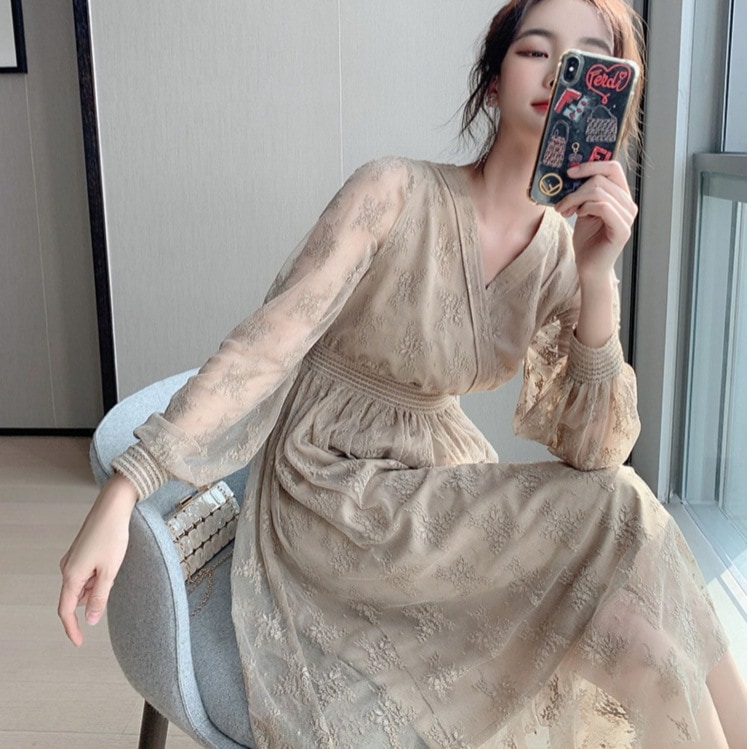 メッシュシフォンスカート ドレープシルエットワンピース エレガントカジュアル ロングワンピース 春ワンピ スカート ワンピース プルオーバー オールインワン ロングスカート フレアスカート