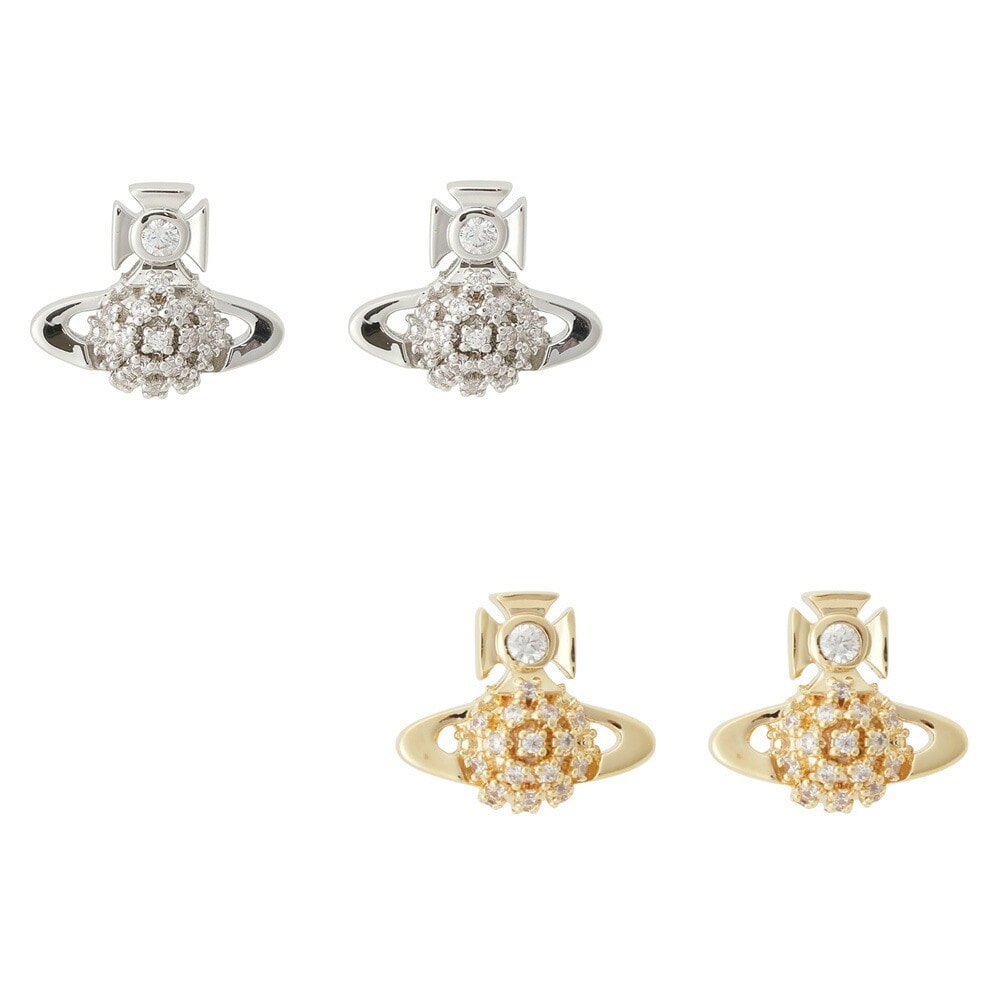 【最短翌日着】 Vivienne Westwood ヴィヴィアンウエストウッド ピアス DONNA BAS RELIEF EARRINGS シルバー ゴールド 【62010280 02P102 /
