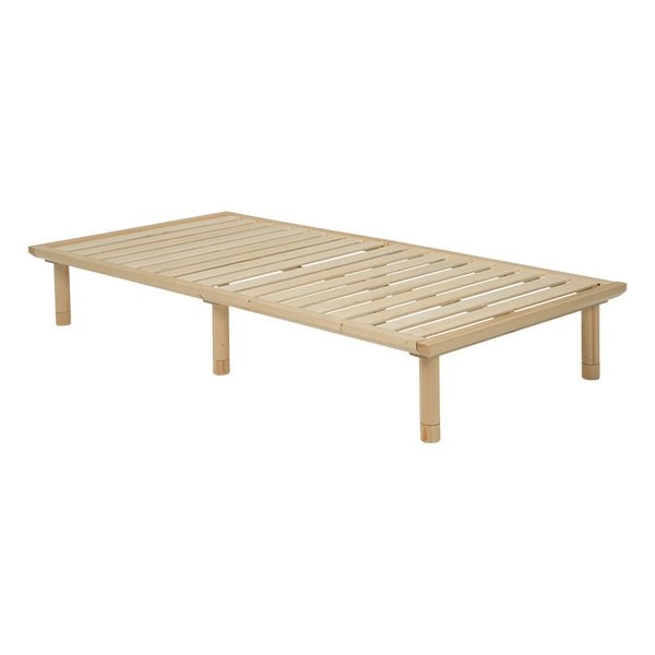 シングルベッド ナチュラル ロングサイズ 高さ3段階調節 WB-7706S-NA