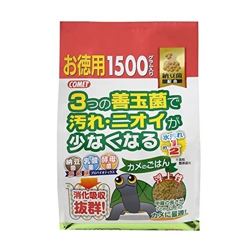 （まとめ買い）イトスイ イトスイ カメのごはん納豆菌お徳用 1500g [x3]エサ