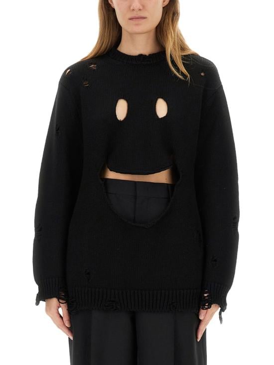 MOSCHINO Women Sweater 09225405 0555 BLACK