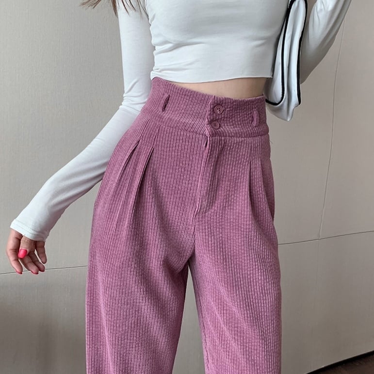 2color レディース ボトムス パンツ ワイドパンツ 48