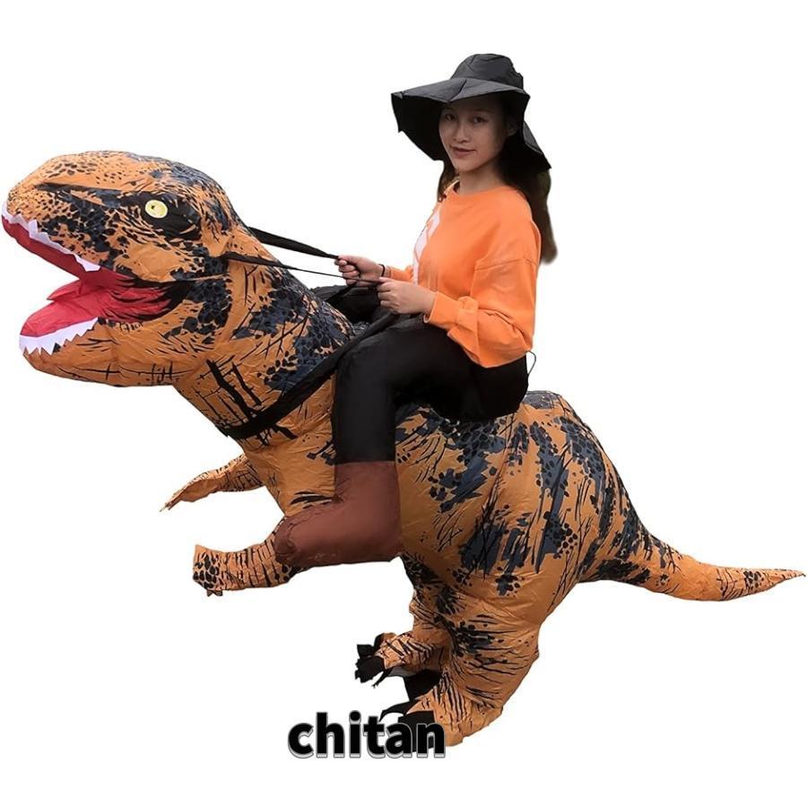 着ぐるみ コスチューム エアコスプレ 空気充填 恐竜 ティラノサウルス 150cm185cm MDM