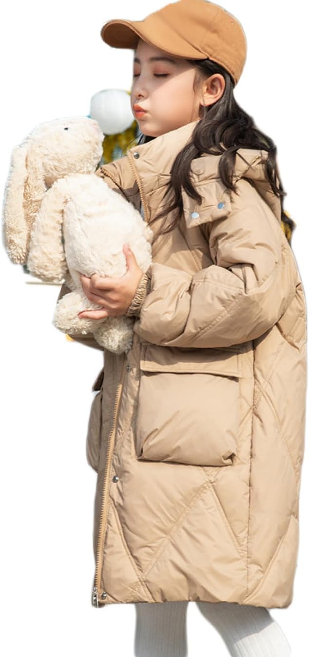 ダウンコート ダウンジャケット 女の子 フード付き 防風 保温 暖かい 子供服 冬服 ロング 通学 キッズ服 ジュニア アウター 女児 防寒着 アウトドア ガールズ 普段 通園 女児用 プレゼント 韓