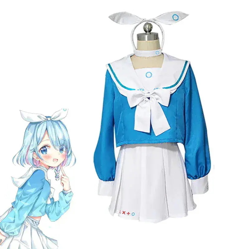 アロナ ゲームキャラクター アロナ ブルーファイルズ セーラー服 コスプレ衣装 アニメ コスプレ ハロウィン セパレート