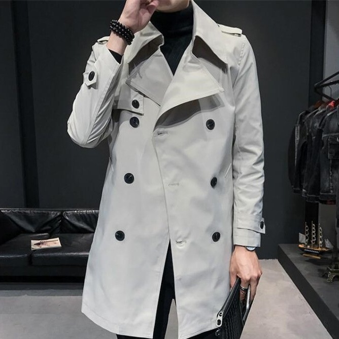 トレンチコート メンズ ビジネスコート スプリングコート アウター 通勤 秋 春 コート 大きいサイ Bryanevans Com