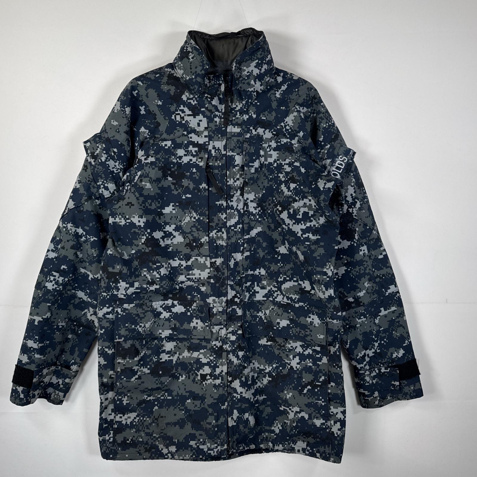 古着 ミリタリージャケット ECWCS GORE-TEX デジカモ ゴアテックスパーカー 海軍 米軍 実物 カモフラ small Xlong ネイビー メンズ