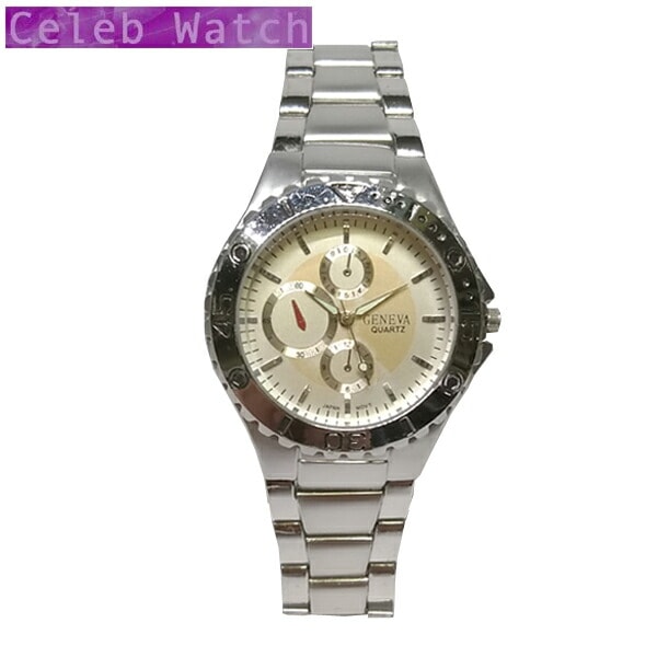GENEVA 腕時計 カスタム ウォッチ シルバーカラー クオーツ メンズ 時計 ラグジュアリー スタイル ブランド ファッション セレブ ウォッチ メンズウォッチ セレカジ レディース アクセサリー