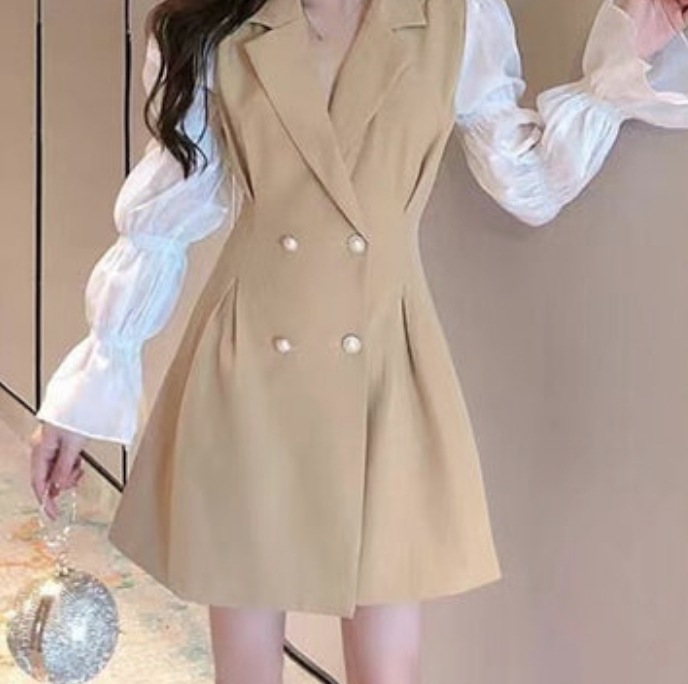 ワンピース デート ショート ショート丈 袖あり 長袖 パフスリーブ かわいい 大人可愛い きれいめ シンプル カジュアル 大人 上品 おしゃれ お洒落 主役級 存在感 春 秋 10代 20代 30代