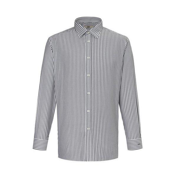 混紡ストライプ ドレスシャツ レギュラーフィット__DLA1SHDL123G1