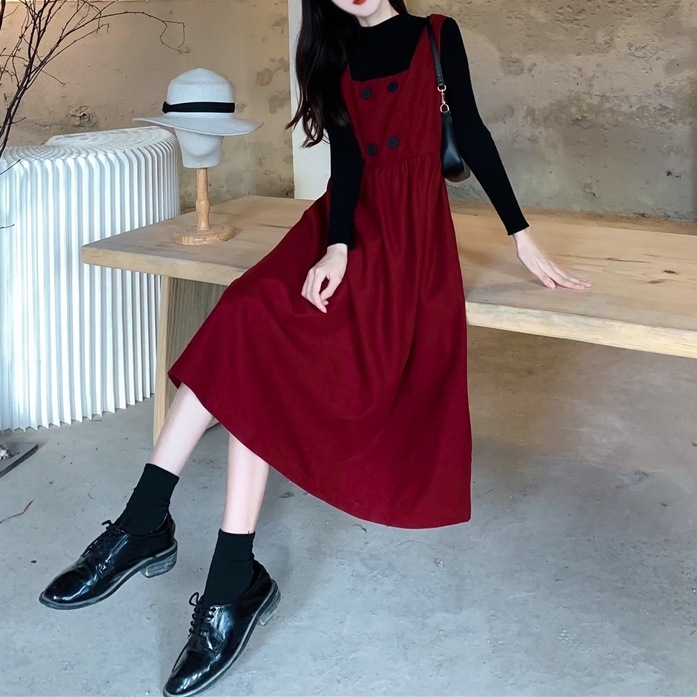 ワンピース 膝下 ミモレ ミモレ丈 袖なし ノースリーブ スクエアネック かわいい 大人可愛い 5,260円