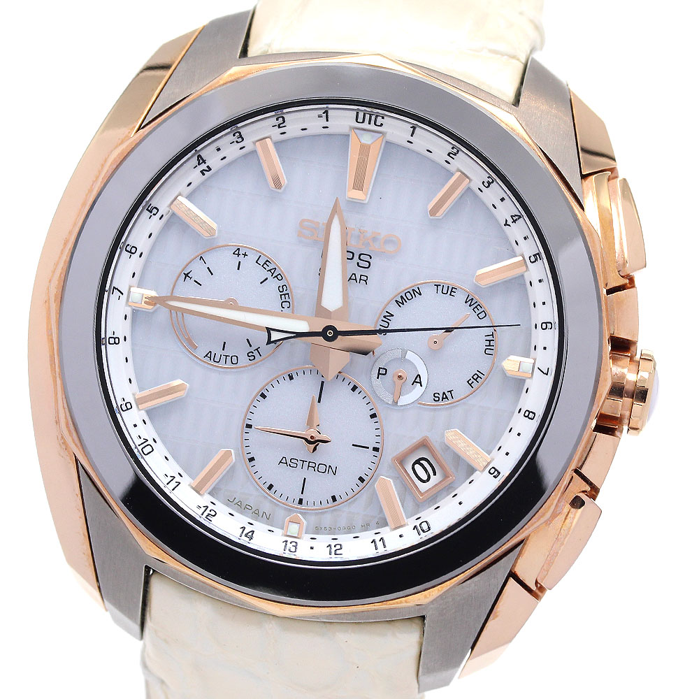 セイコー SEIKO SBXC034/5X53-0AL0 アストロン レボリューションライン ウオッチサロン限定モデル ソーラー電波 メンズ 美品 保付_845398【中古】