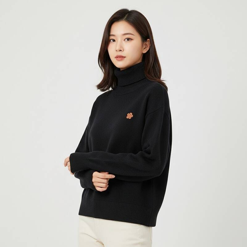 [ラベッルッソ] ボークフラワー タートルネックニット FD62PU4323LC 99J
