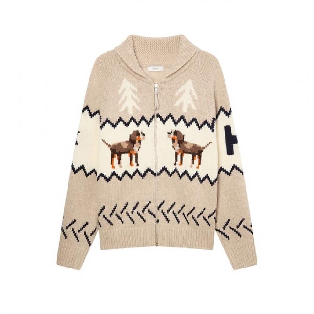 (ヘッジズ) 24FW ベージュウールパピーカウチンカーディガン HZSW4D485I2 27,220円