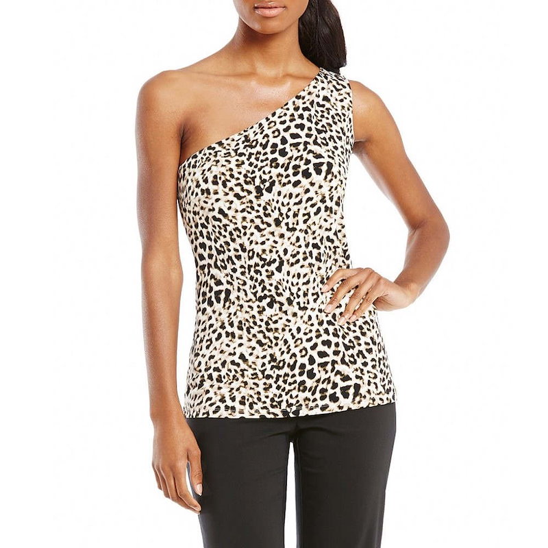 カルバンクライン レディース トップス ブラウス・シャツ【Calvin Klein Leopard Print Matte Jersey One-Shoulder Top】Leopard カルバンクライン レディース トップス ブラウス・シャツ【Calvin Klein Leopard Print Matte Jersey One-Shoulder Top】Leopard