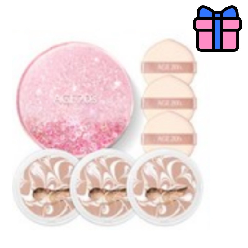 [BEST] NEW エッセンス カバー ファンデーション シャイニングドロップ Case 1個+refill 3個 紅潮 しっとり 韓国コスメ 水分 UVカット 光彩 保湿 スキン