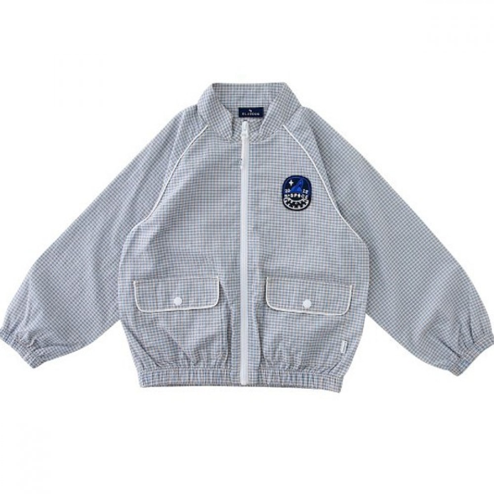 [ブルードッグ] チェックシーサッカージャンパー (24315-110-01) _BL