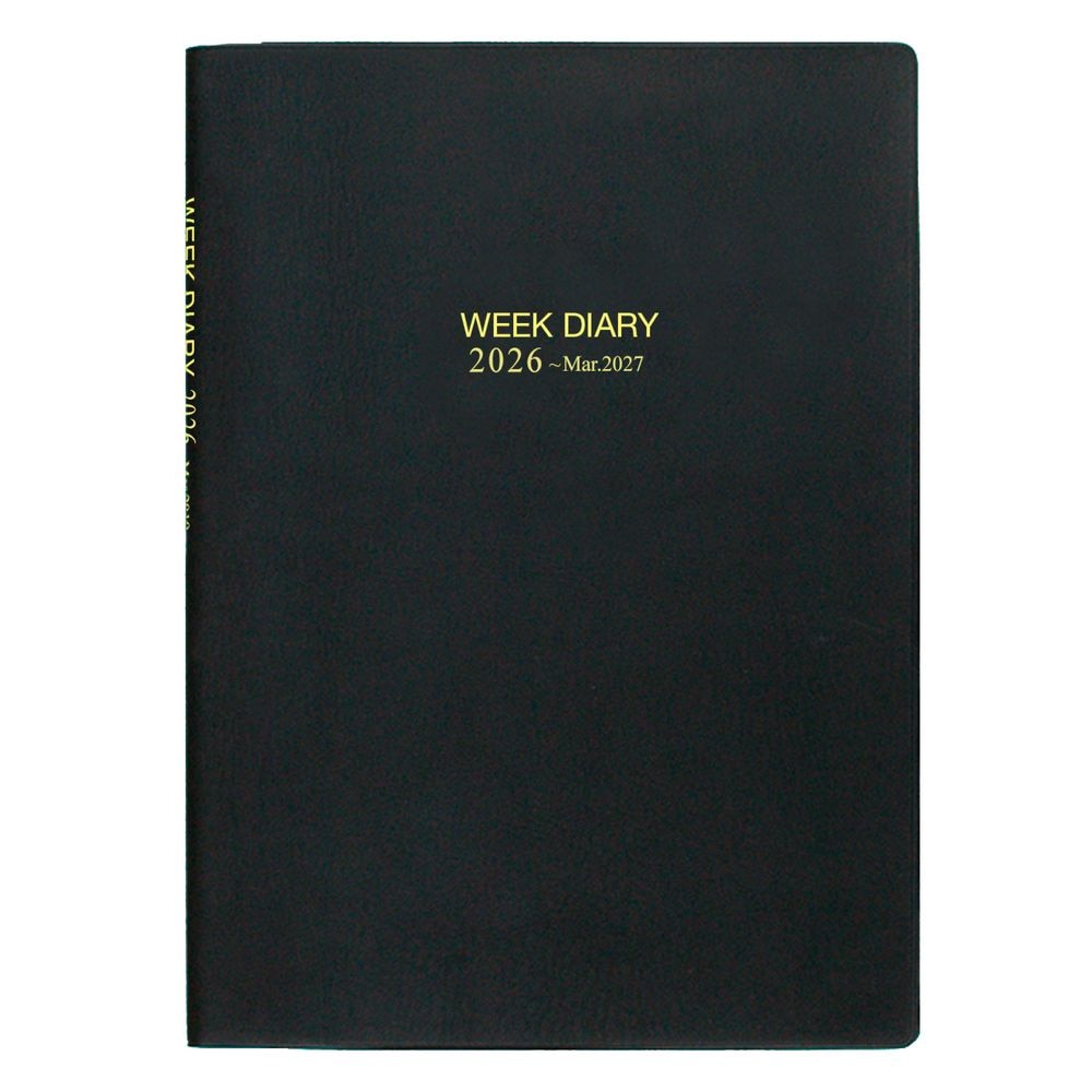 （まとめ買い）コレクト 手帳 2026年 ウィークダイアリー 15ヶ月 見開き1週間レフト式 B5 ワイヤリングとじ 差込表紙 D-343 [x3]