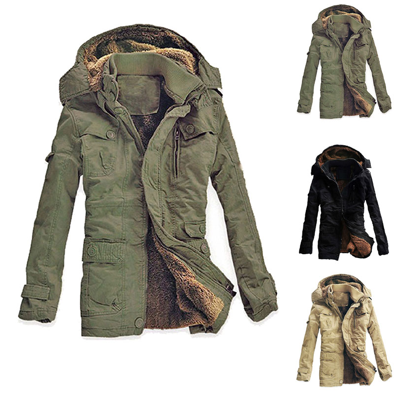 【2点購入で1OO円オフ】防寒着 防風 あったか 大きいサイズ 厚手 裏フリース 裏ボア モッズコート ロング ジャケット メンズ 中綿コート