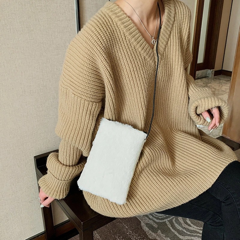 ショルダーバッグ 携帯バッグ レディース ミニ ファー 韓国 ファッション 雑貨 かわいい おしゃれ 北欧 送料無料 [K] (T)