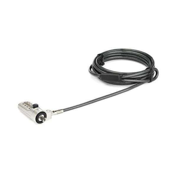 StarTech.com ノートパソコン盗難防止セキュリティワイヤーロック 2m Nobel Wedgeスロット対応 ダイヤル錠LTLOCKNBL 1個