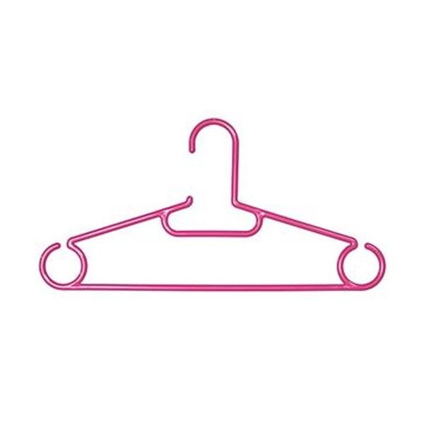 （まとめ）シンコハンガー リビドハンガーファミリー5P 41cm パールピンク 1セット（5本）20セット