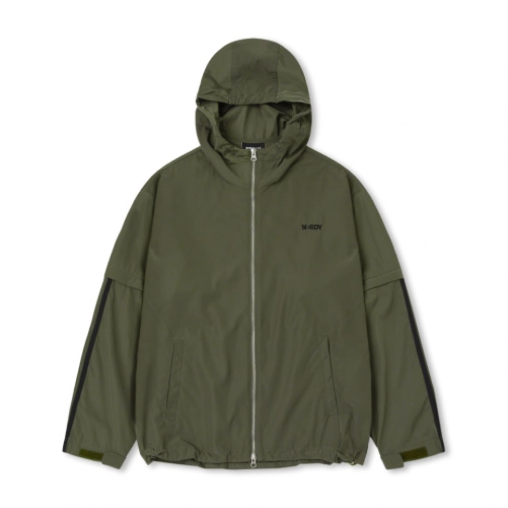 NERDY デタッチャブルスリーブウィンドブレーカーカーカーキ 17,094円