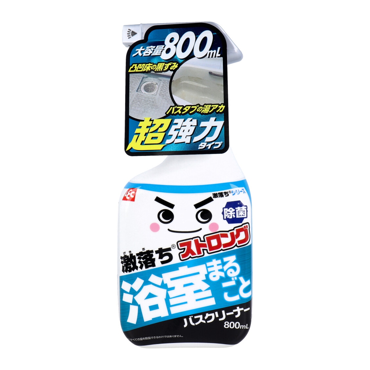 浴室用合成洗剤 レックケミカル バスクリーナー 激落ちストロング 除菌 弱アルカリ性 800mL X3本