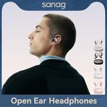 Sanag C16S Bluetooth 5.4 ワイヤレスヘッドフォンオープンイヤー OWS イヤホン HiFi サウンドフラッシュセール選択ヘッドセット TWS イヤホン
