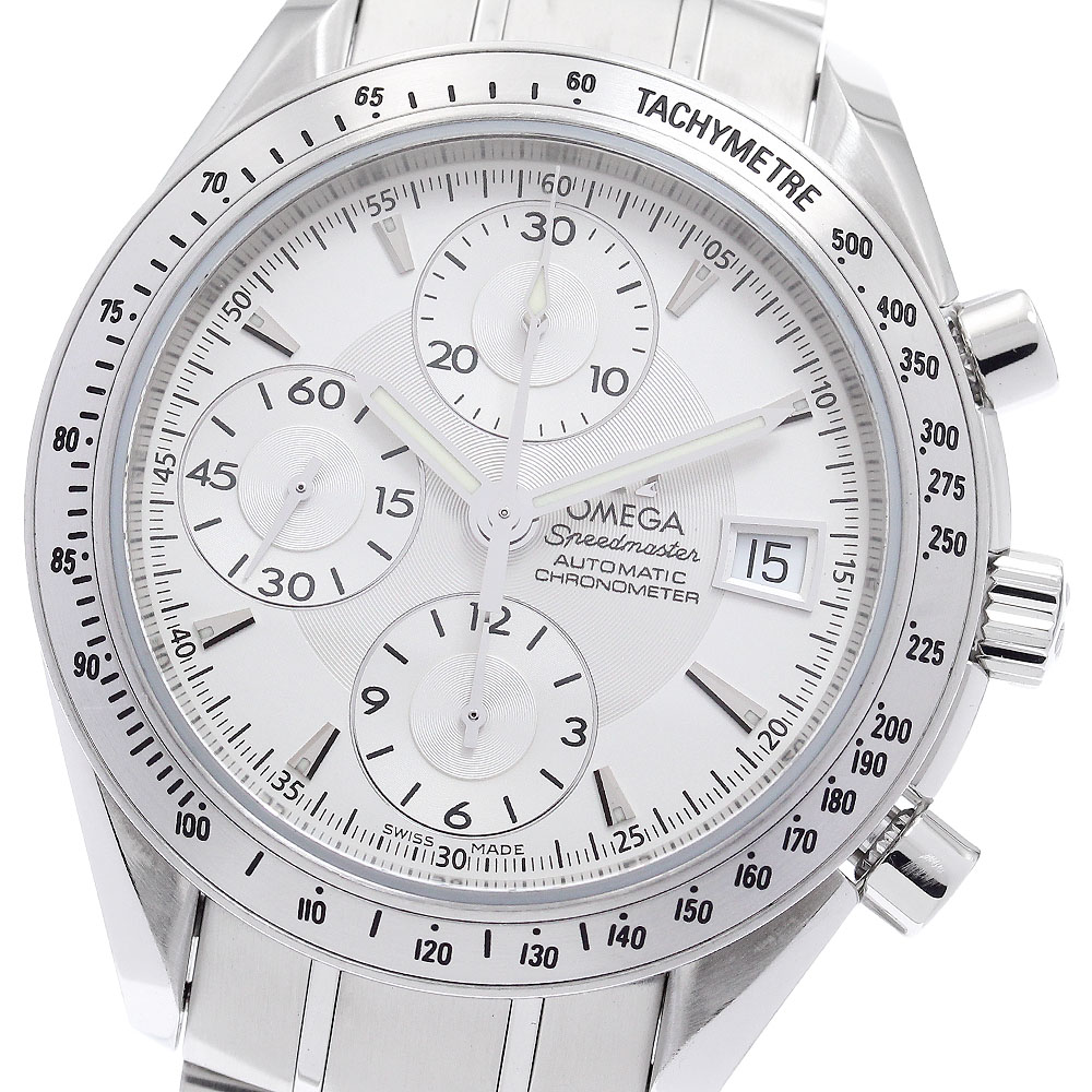 オメガ OMEGA 3211.30 スピードマスター デイト クロノグラフ 自動巻き メンズ 良品 保証書付き_901211【中古】