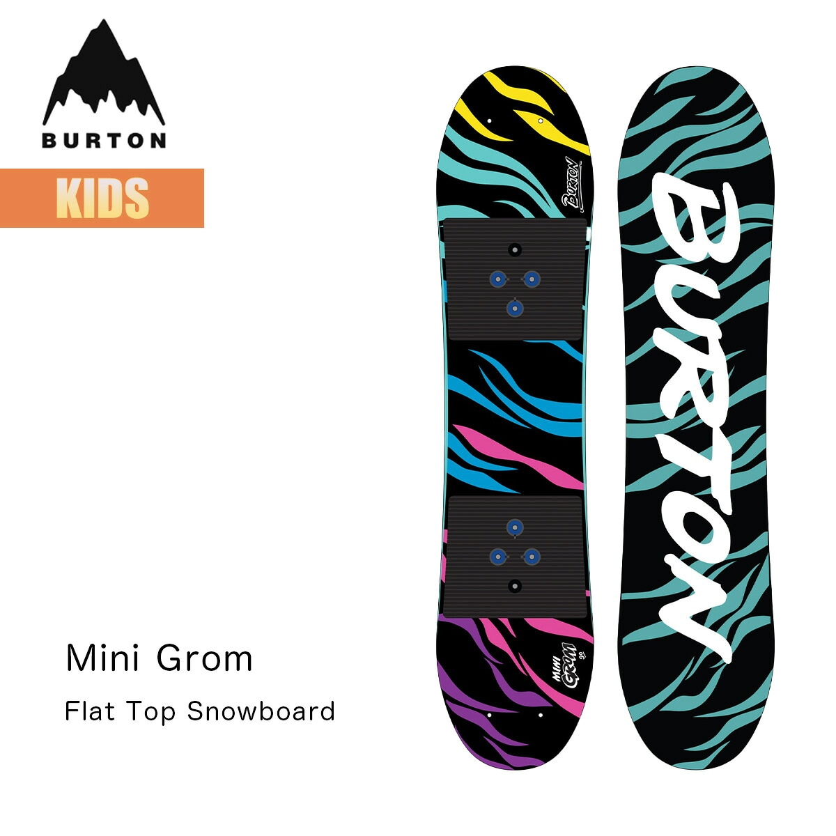 スノーボード 板 キッズ 25-26 ミニグロムスノーボード フラットトップ W26JP-236001 Kids Mini Grom Snowboard 80 90 100 男の子 女の子