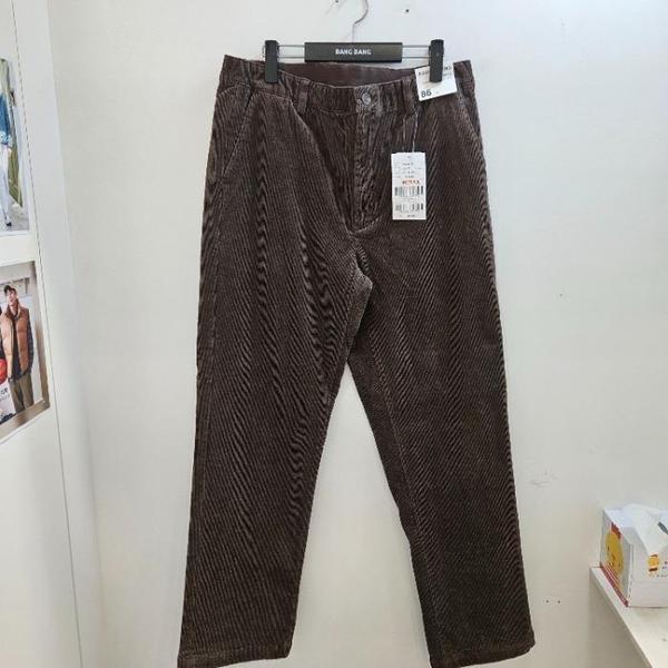 BANG BANG HC19 男性用 秋 ウエストバンド ストレートフィット スパンデックス コーデュロイ パンツ CPL604 (S41316086)