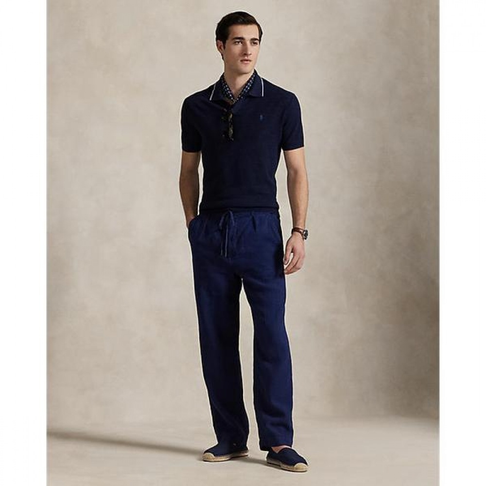 ポロラルフローレンメンズラティフリラックスフィットプリーツリネンパンツ (MNPOPNT14H20093410)