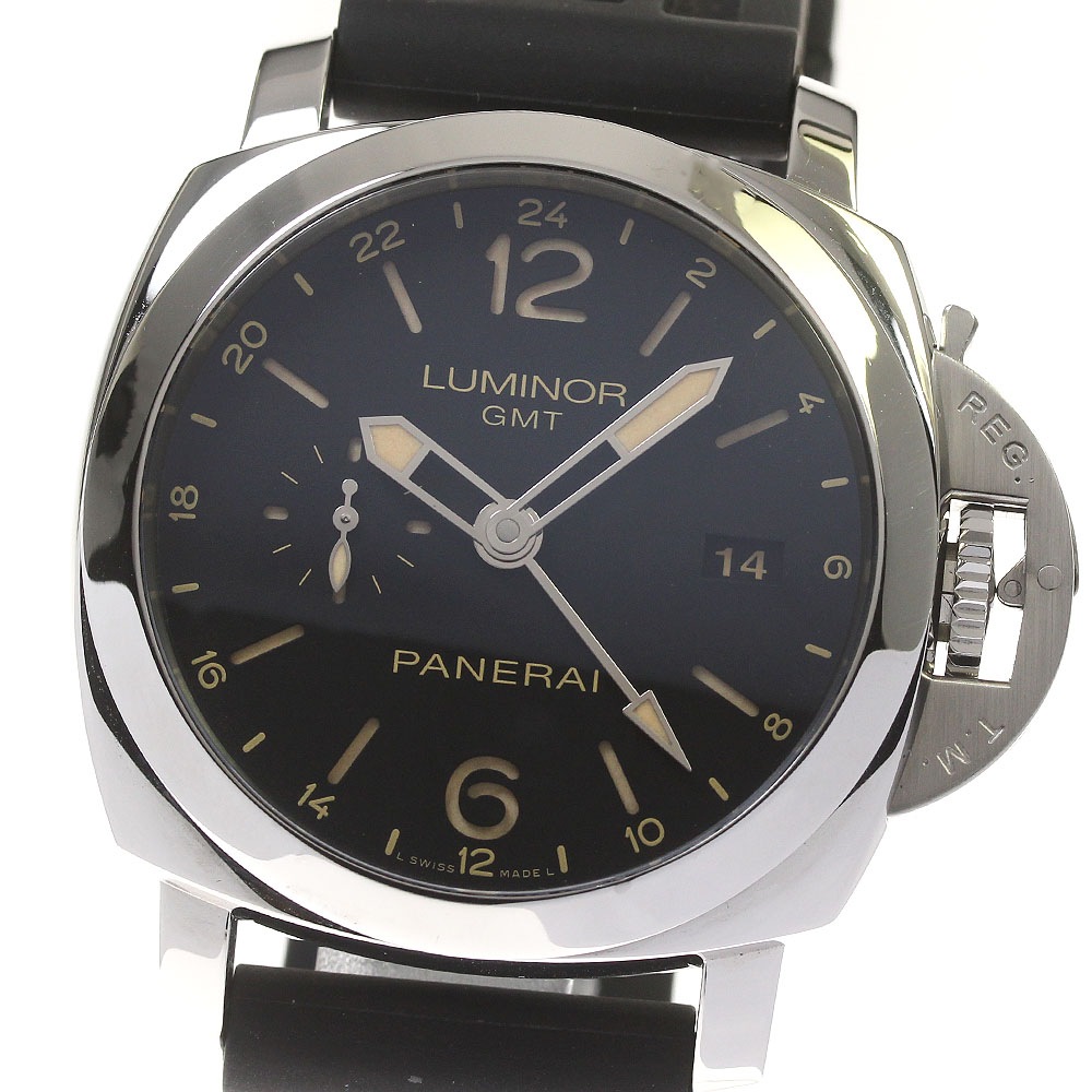パネライ PANERAI PAM00531 ルミノール 1950 3デイズ GMT 24H アッチャイオ 44mm 自動巻き メンズ 良品 _816466【中古】