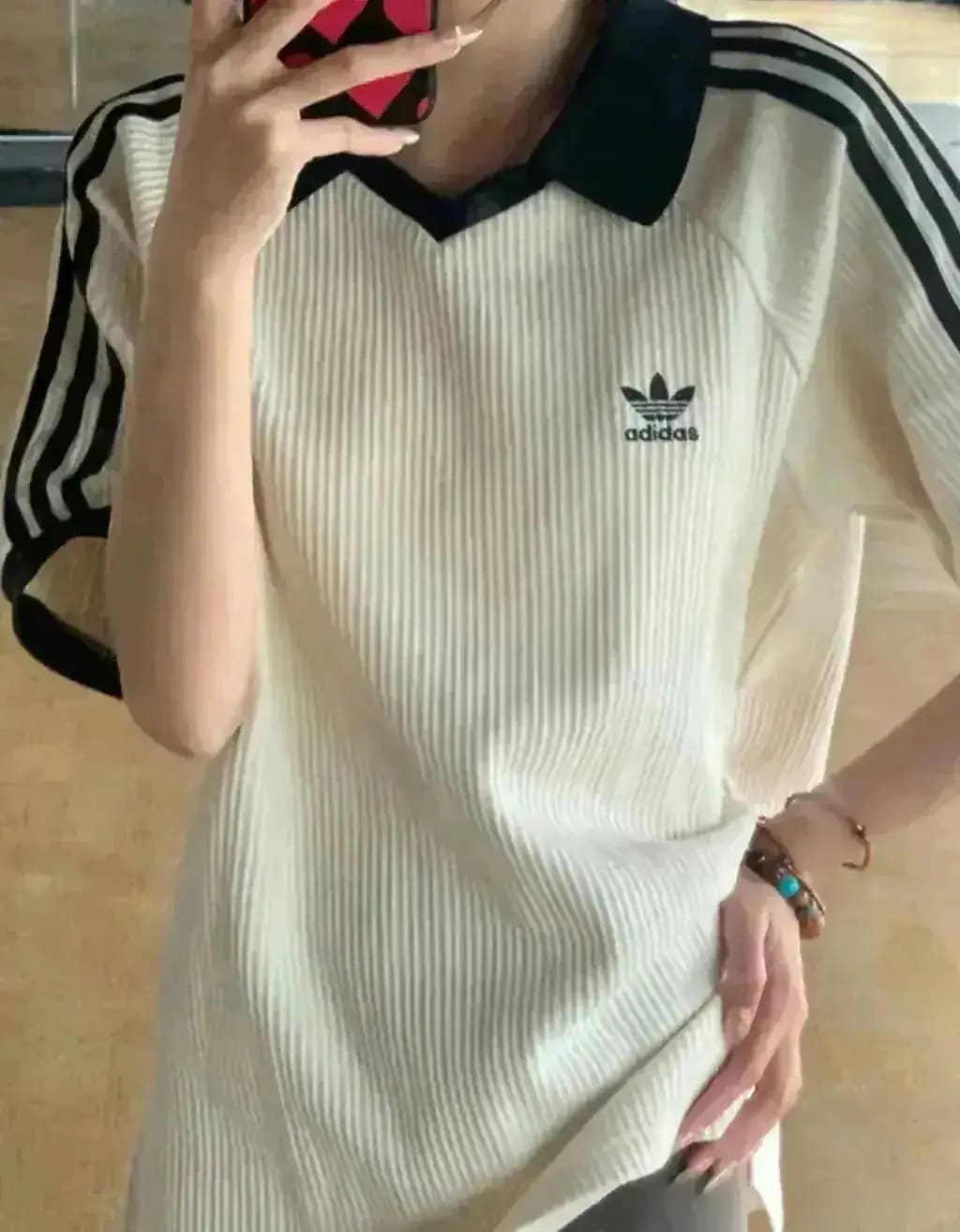 Qoo10 adidas ワッフル半袖ポロシャツ ポロシャツ [4
