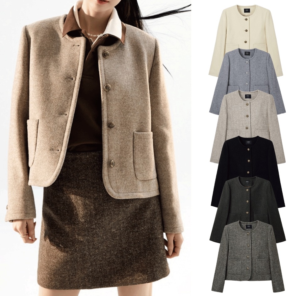 25SS ラウンドネック ジャケット (6 COLORS)