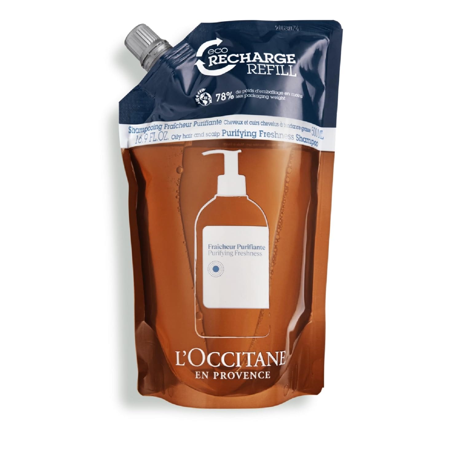 ロクシタン(LOCCITANE) ピュアフレッシュ シャンプー(レフィル) 500mL クール ひんやり 詰め替え 女性用 男性用 人気 スカルプケア ファイブハーブス ピュアフレッシュネスシリーズ 6,440円