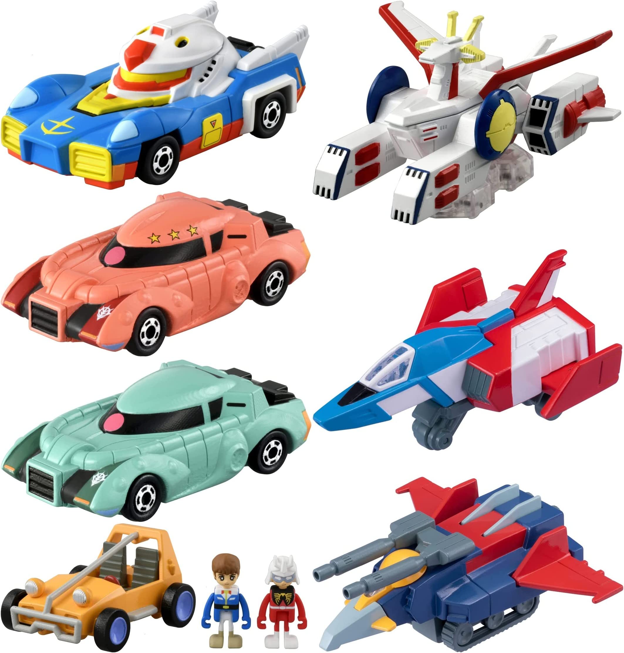 【7点セット】unlimited 機動戦士ガンダム (ガンダム シャア専用ザク 量産型ザク バギー ホワイトベース コアファイター Gファイター)