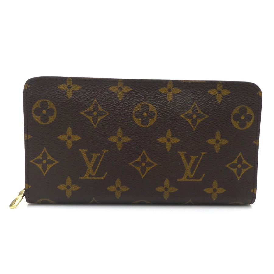 ルイ ヴィトン LOUIS VUITTON ラウンドファスナー長財布 モノグラム ポルト モネ ジップ モノグラムキャンバス ブラウン ユニセックス r11056a