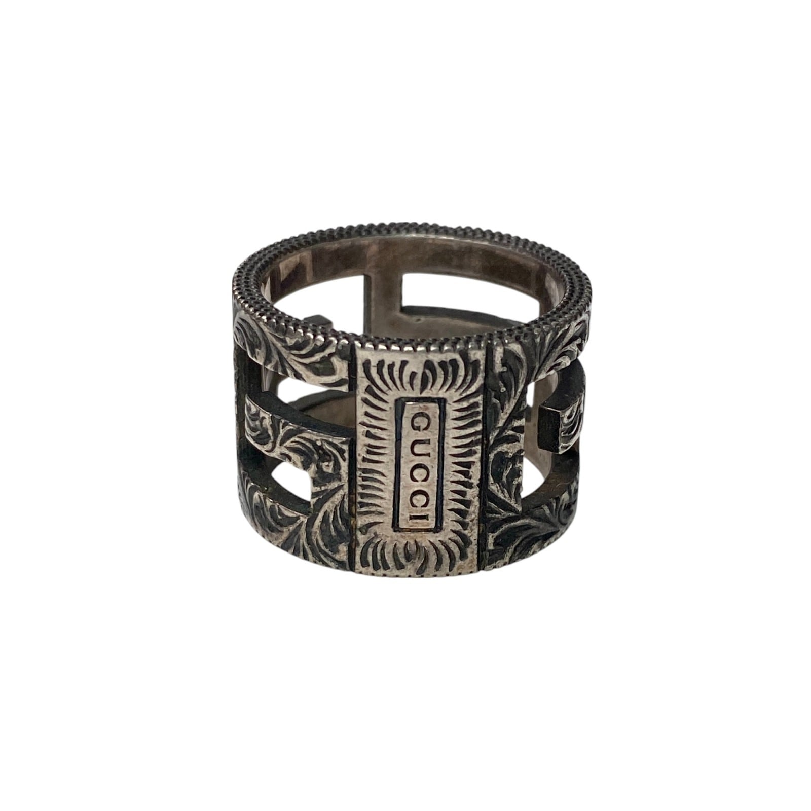 GUCCIグッチ GUCCI メンズ GGリング 925 #20 Gキューブ アラベスク 指輪