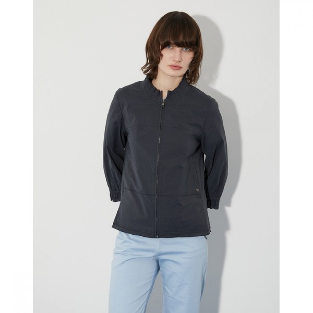 [オリビアローレン] フリルダブルネックジャンパー_MDBCL4M3141