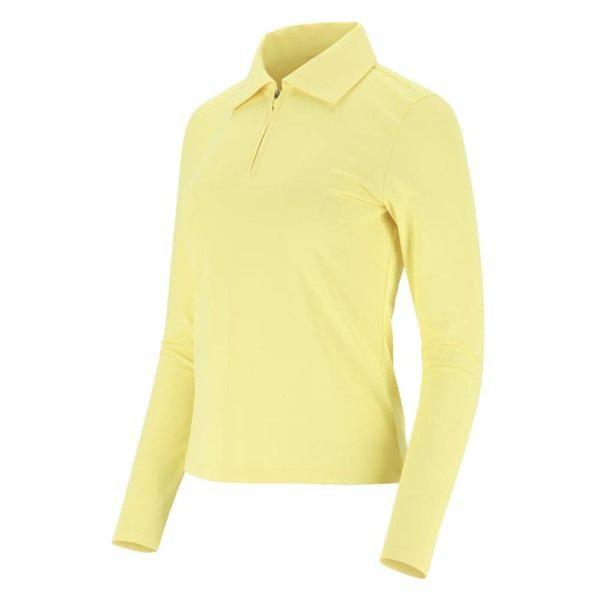 女性春襟刺繍ポイントポロシャツ6L25202_YS