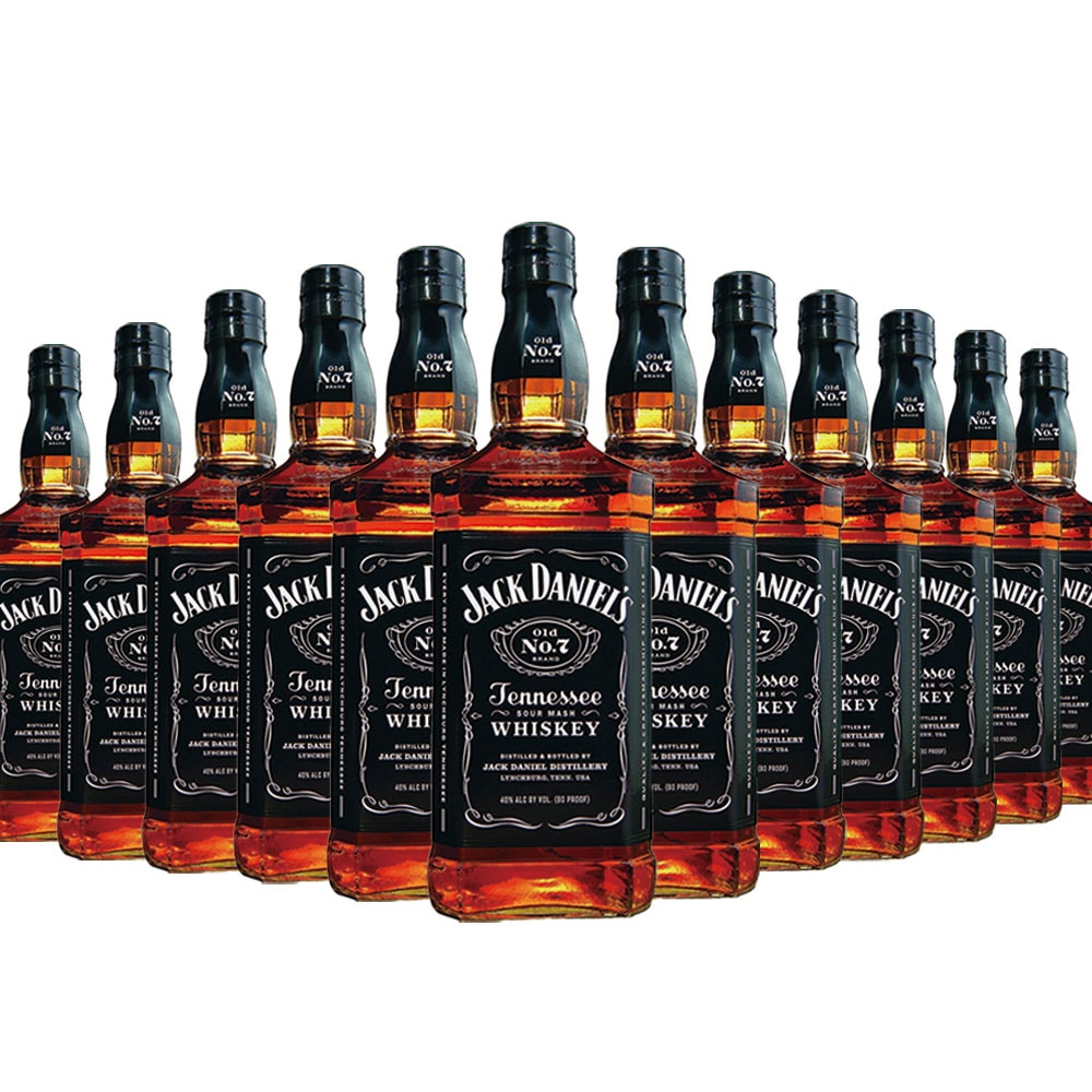 【送料無料】ジャック ダニエル ブラックラベル 43度 1000ml 1L12本【北海道沖縄県東北四国九州地方は必ず送料がかかります】 28,376円