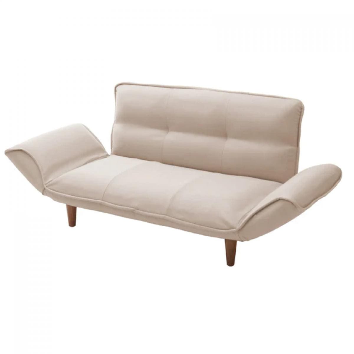 【I】セルタン カウチソファ 2人掛け KAN ダリアンベージュ 日本製 リクライニング 座面ポケットコイル ソファ CELLUTANEA A01p-560BE【受注生産品