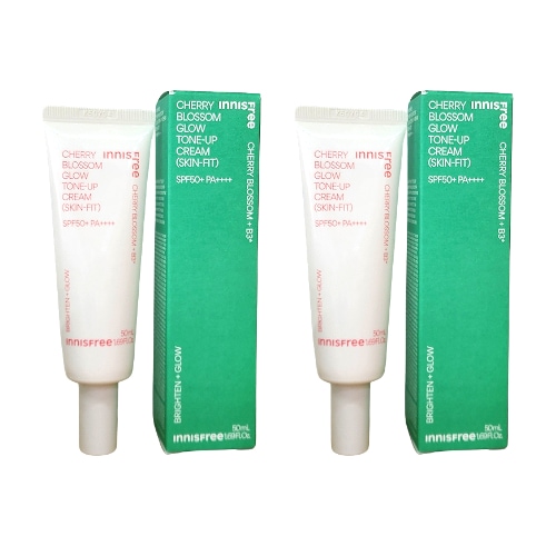 [1+1]チェリーブロッサム グロウ トーンアップクリーム 50ｍL [スキンフィット] 韓国UVケア 化粧下地 透明感ツヤ肌 トーン補正 日焼け止め兼用 しっとり密着タイプ