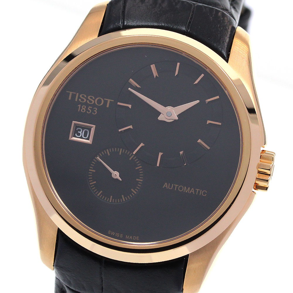 ティソ TISSOT T035.428.36.051.00 クチュリエ デイト スモールセコンド 自動巻き メンズ 未使用品 箱・保証書付き_846511【中古】 47,400円