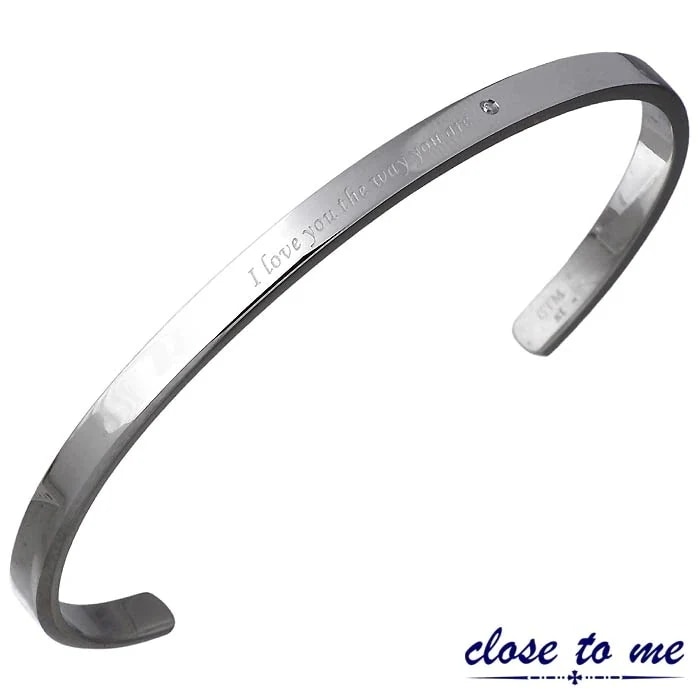 クロストゥーミー close to me ステンレス バングル ダイヤモンド 金属アレルギー対応