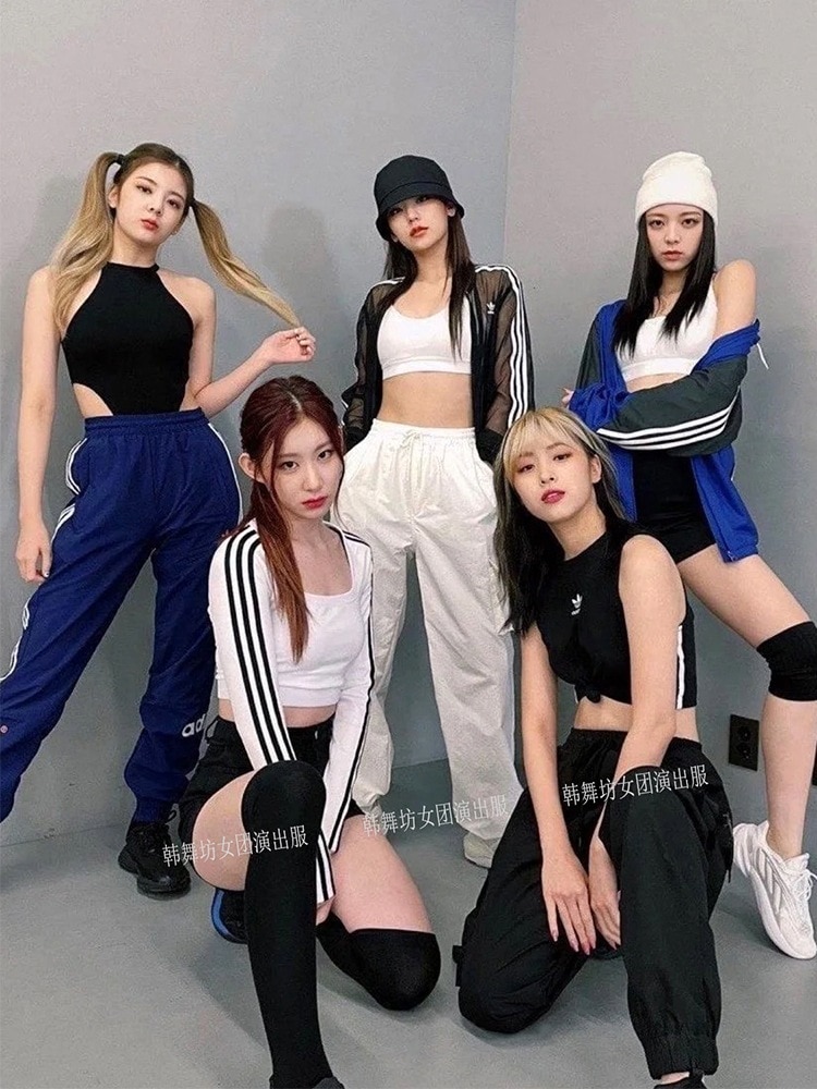 itzy練習室パフォーマンス衣装ジャズダンスストリートステージjazzスーツ